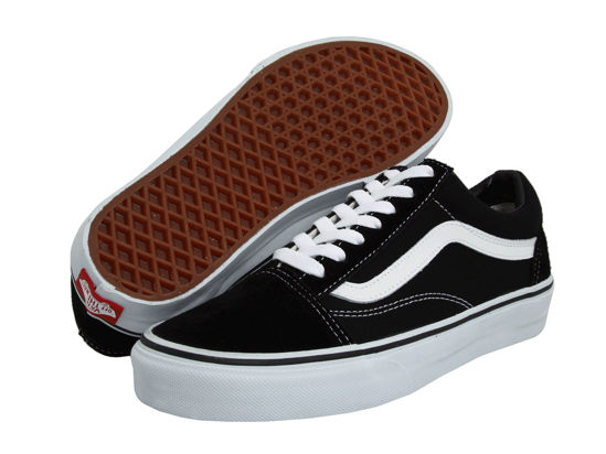 Picture of Vans Old Skool Unisex Adults' Low-Top Trainers (6 B(M) US Women/4.5 D(M) US Men, Black/White) - Size: 6 Women/4.5 Men