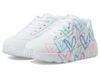 Picture of Skechers Girls Uno Lite-Spread The Love Sneaker, White/Purple/Turquoise, 2.5 Little Kid - Size: 2.5 Little Kid