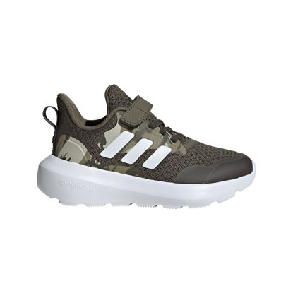 Picture of adidas Kids Fortarun 3.0 Elastic Lace Sneaker, Olive Strata/White/Shadow Olive, 10 US Unisex Toddler - Size: 10 Toddler