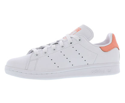 Picture of adidas Originals Women's Stan Smith Sneaker, White/White/Chalk Coral, 9.5 - Size: 9.5