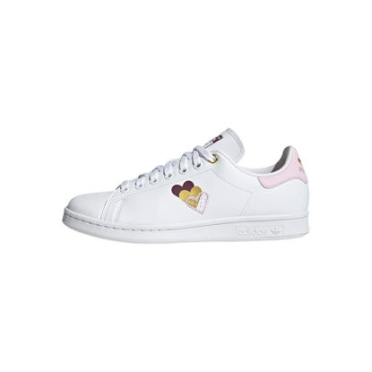 Picture of adidas Originals Women's Stan Smith (End Plastic Waste) Sneaker, White/Clear Pink/Victory Crimson, 5 - Size: 5