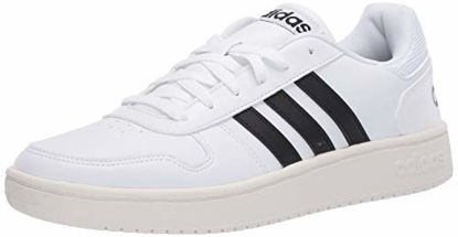 Picture of adidas Men's Hoops 2.0 Basketball Shoe, White, 11.5 M US - Size: 11.5