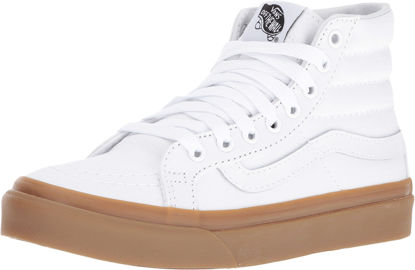 Picture of Vans - Unisex-Adult SK8-Hi Slim Shoes, Size: 3.5 D(M) US Mens / 5 B(M) US Womens, Color: (Light Gum) True White - Size: 5 Women/3.5 Men