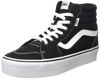 Picture of Vans Women's Hi-Top Trainers Sneaker, Canvas Black White, 8 - Size: 8