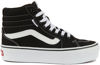 Picture of Vans Women's Hi-Top Trainers Sneaker, Canvas Black White, 8 - Size: 8