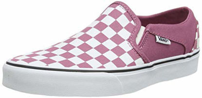 Picture of Vans Women's Slip On Trainers, Multicolour Checkerboard Heather Rose White Xwm, 36 - Size: 36 M EU