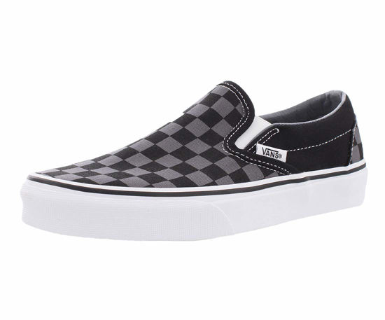 Picture of Vans Classic Slip-On, Black/Pewter Checkerboard Size 9 Women - Size: 9