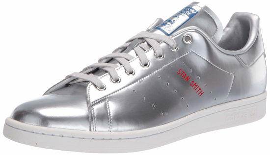 Picture of adidas Originals mens Stan Smith Sneaker, Silver Metallic/Silver Metallic/Crystal White, 5 US - Size: 5