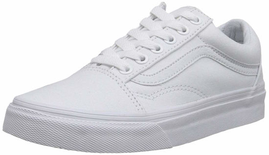 Picture of Vans Old Skool Trainers (8 M US Women / 6.5 M US Men, True White) - Size: 8 Women/6.5 Men