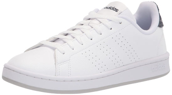 Picture of adidas Men's Advantage Racquetball Shoe, White/White/Ink, 6.5 - Size: 6.5