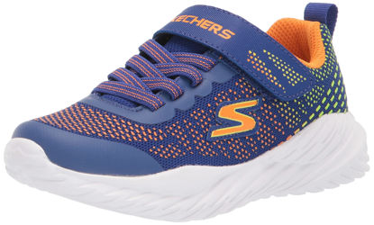 Picture of Skechers Kids Boy's Nitro Sprint Sneaker, Blue/Orange, 1 Little Kid - Size: 1 Little Kid