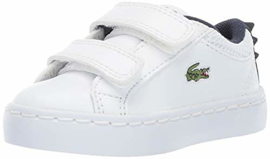 Picture of Lacoste Baby Straightset Sneaker White Navy 9. Medium US Toddler - Size: 9 Toddler