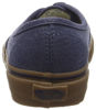 Picture of Vans Authentic Washed Canvas Dress Blues/Gum Women's Skate Shoe Size 6.5 - Size: 6.5 Women/5 Men