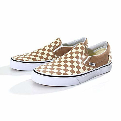 Picture of Vans CLASSIC SLIP ON Checkerboard Tiger's Eye Men's Shoes 13 - Size: 13