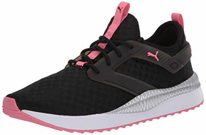 Picture of PUMA Pacer Next Excel Sneaker, Black-Bubblegum White, 4.5 M US - Size: 4.5