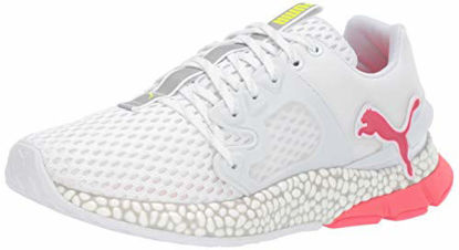 Picture of PUMA Women's Hybrid Sky Sneaker, White-Pink Alert-Yellow Alert, 8 M US - Size: 8