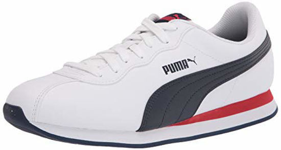 Picture of PUMA Men's Turin 2 Sneaker, White-Peacoat-High Risk Red, 7 - Size: 5.5 Women/7 Men