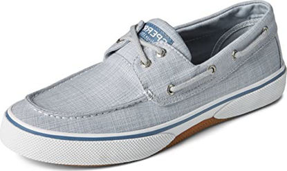 Picture of Sperry Halyard 2-Eye Linen Chambray Quarry 9.5 M (D) - Size: 9.5