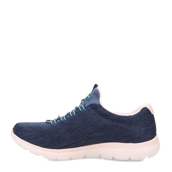 Picture of Skechers Women's Summits Fun Flare Sneaker, Navy/Multi=NVMT, 11 Wide - Size: 11 Wide