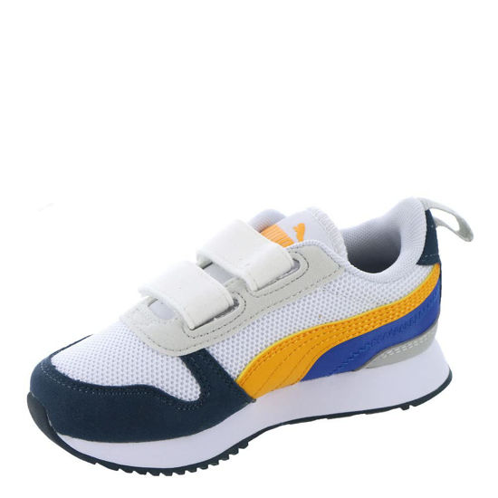 Picture of PUMA R78 Hook and Loop (Little Kid) Puma White/Zinnia/Dark Night 1 Little Kid M - Size: 1 Little Kid