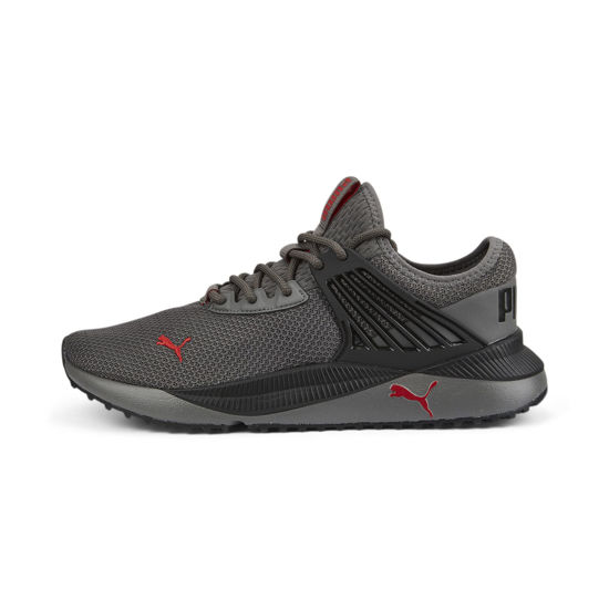 Picture of PUMA Men's Pacer Future Sneaker, Castlerock-Black-High Risk Red - Size: 10