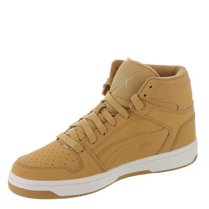 Picture of PUMA Men's REBOUND LAYUP NUBUCK Sneaker, Taffy-Puma Team Gold-Marshmallow, 13 - Size: 13