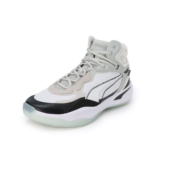 Picture of PUMA Men's PLAYMAKER PRO MID Sneaker, Puma White-Puma Black, 11.5 - Size: 11.5