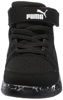 Picture of PUMA Rebound Layup Mid Hook and Loop Sneaker, Black Black, 12.5 US Unisex Little Kid - Size: 12.5 Little Kid