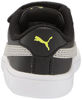 Picture of PUMA Smash 2 Leather Hook and Loop Sneaker Black-Gray Violet, 12 US Unisex Little Kid - Size: 12 Little Kid