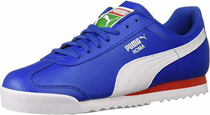 Picture of PUMA Unisex Roma Basic JR Sneaker Olympian Blue White, 5.5 M US Big Kid - Size: 5.5 Big Kid