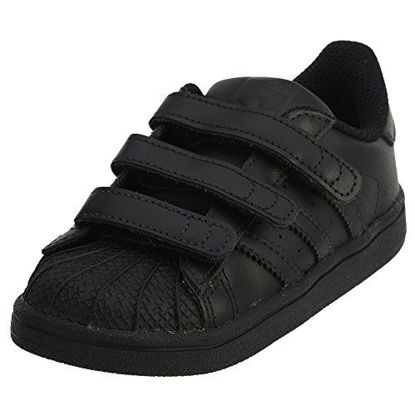 Picture of adidas Originals unisex child Superstar Cloudfoam Sneaker, Core Black/Core Black/Core Black, 1.5 US - Size: 1.5