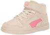 Picture of PUMA Rebound Layup Mid Hook and Loop Sneaker, Alpine Snow-Strawberry Burst-Frosty Pink, 13 US Unisex Little Kid - Size: 13 Little Kid