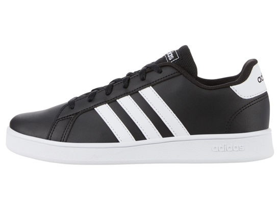 Picture of adidas unisex baby Grand Court Tennis Shoe, Black/White/White, 7.5 Toddler US - Size: 7.5 Toddler