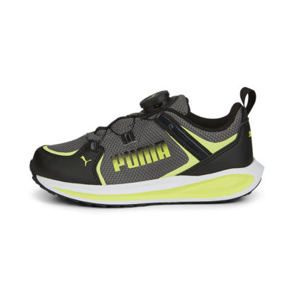 Picture of PUMA Twitch Runner Disc Sneaker, Castlerock-Light Lime Black, 12.5 US Unisex Little Kid - Size: 12.5 Little Kid