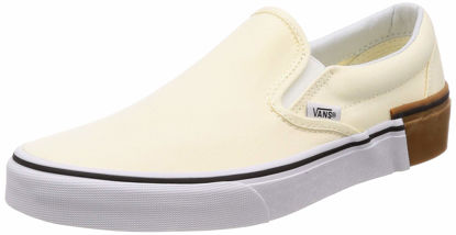 Picture of Vans Classic Slip On Gum Block Classic White Men's Skate Shoes Size 9 - Size: 10.5 Women/9 Men