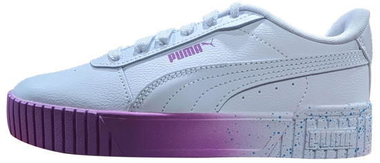 Picture of PUMA Carina Sneaker, White White-Mauve Pop, 12 US Unisex Little Kid - Size: 12 Little Kid