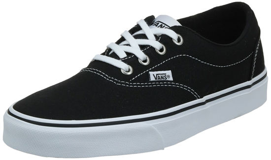 Picture of Vans Women's Doheny Trainers, Black Canvas Black White 187, 10.5 - Size: 10.5