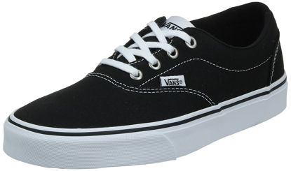 Picture of Vans Women's Doheny Trainers, Black Canvas Black White 187, 8 - Size: 8