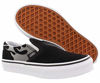 Picture of Vans Kids K Clasic Slip ON Suede Flame Black True White Size 2.5 - Size: 2.5 Little Kid