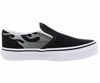 Picture of Vans Kids K Clasic Slip ON Suede Flame Black True White Size 2.5 - Size: 2.5 Little Kid