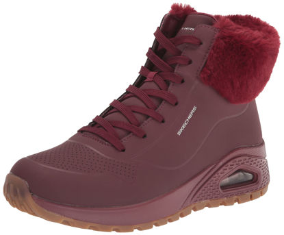 Picture of Skechers Women's Sneaker Fashion Boot, Burgundy, 7.5 - Size: 7.5