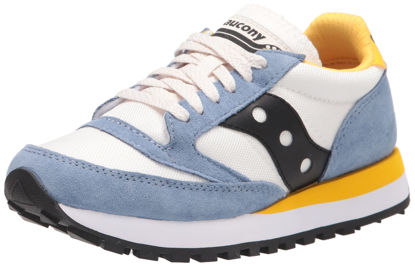 Picture of Saucony unisex adult Jazz 81 Sneaker, Tan/Blue, 11 Women Men US - Size: 12.5 Women/11 Men