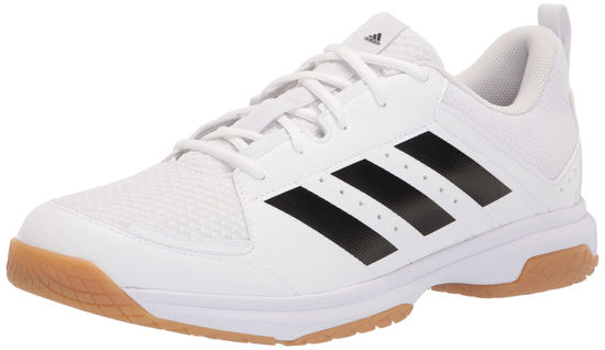 Picture of adidas Women's Ligra 7 Track and Field Shoe, White/Black/White, 13.5 - Size: 13.5