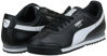 Picture of PUMA Mens Roma Sneaker, Basic black-white-PUMA Mens silver, 14 - Size: 14