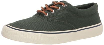 Picture of Sperry Men's Striper II CVO Nautical Sneaker, Olive Linen, 8 - Size: 8