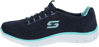 Picture of Skechers Sport Women's Rock Around Fashion Sneaker,Navy/Aqua,5.5 M US - Size: 5.5