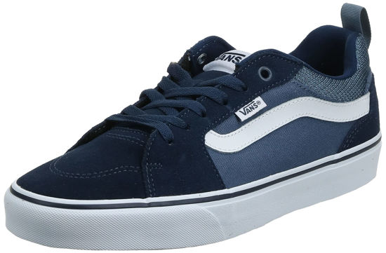 Picture of Vans Men's Low-Top Sneakers, Blue Suede Canvas, 8.5 - Size: 8.5