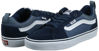 Picture of Vans Men's Low-Top Sneakers, Blue Suede Canvas, 8.5 - Size: 8.5