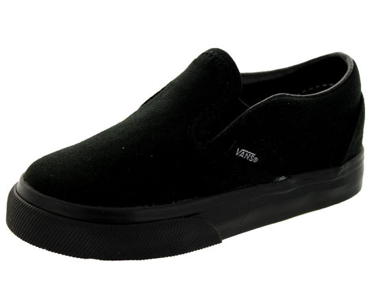 Picture of Vans Unisex CLASSIC SLIP-ON Sneakers, Black, 8 M US Toddler - Size: 8 Toddler