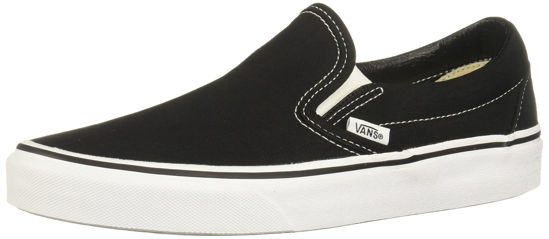 Picture of Vans Unisex Adults’ Classic Slip On Trainers Black/Black - Size: 11.5 Women/10 Men